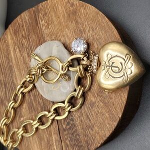 Juicy couture locket‎ heart bracelet B2810 designer RARE limited edition